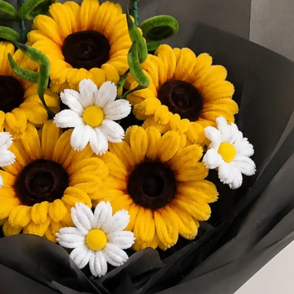 Sunflower and Daisy Bouquet